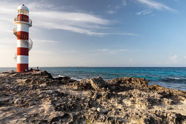 istock Cancun Mexico - Lighthouse, fountain, mosaic, beach 1165206450
