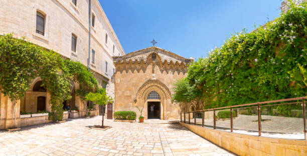 la capilla de la flagelación, jerusalén - flagellation fotografías e imágenes de stock