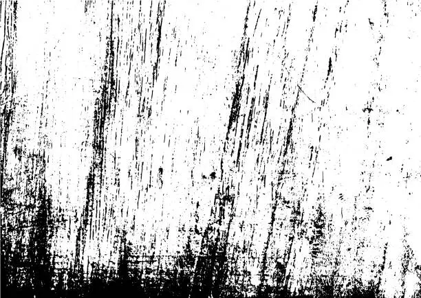 Vector illustration of Black and white grunge urban texture vector with copy space. Abstract illustration surface dust and rough dirty wall background with empty template. Distress or dirt and damage effect concept - vector