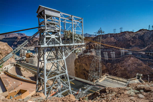istock hoover dam nevada arizona state line surraoundings 1165219566