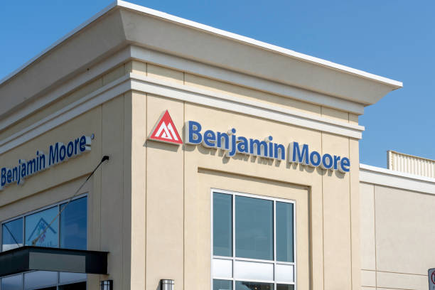 benjamin moore à oakville, ontario, canada. - moored photos et images de collection