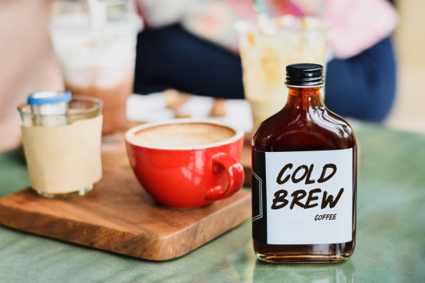 istock Cold brew coffee in a glass bottle for take away 1165220484