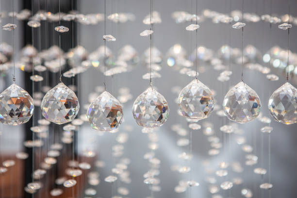 istock Selective focus Crystal of chandelier 1165223794