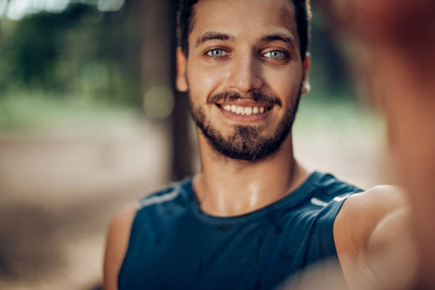 istock Selfie of young healthy runner 1165226751