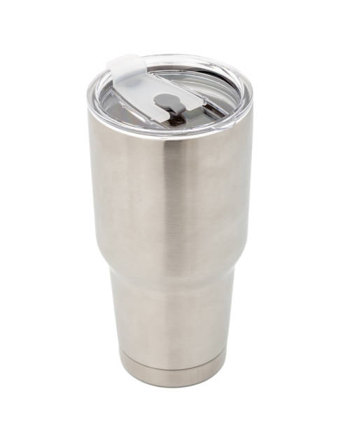 istock Steel mug for keeping temperature isolated 1165238439