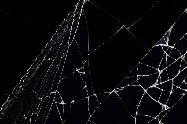 istock Broken glass texture. Abstract of cracked screen Smartphone from shock. 1165240423