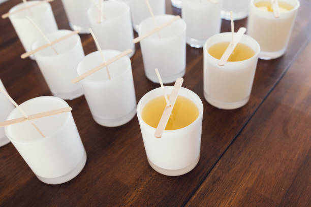Young Mother Working On Home Based Candle Making Small Business