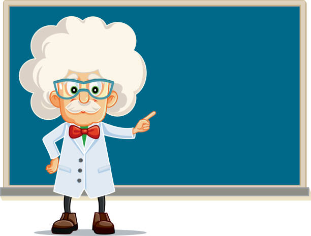 Funny Professor Pointing To Blackboard Vector Cartoon Stock Illustration - Download Image Now - iStock Funny Professor Pointing To Blackboard Vector Cartoon Stock Illustration - Download Image Now - iStock