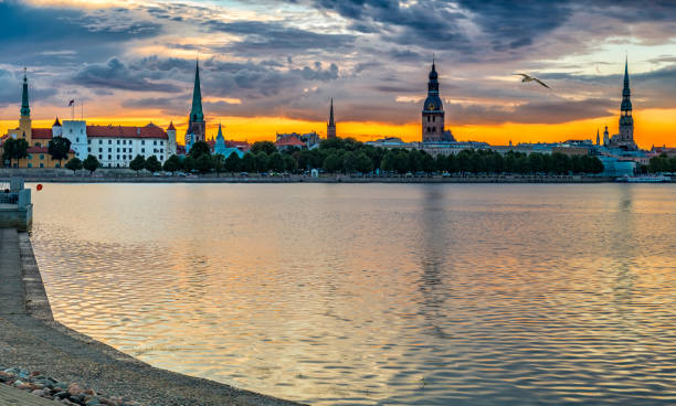 istock Sunrise above historical district of Riga, Latvia 1165246246