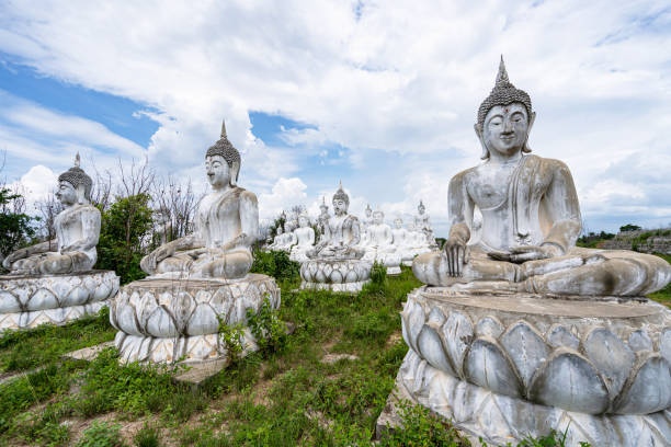 istock White Buddha statue in Thailand 1165252311
