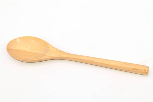 istock Handmade wooden spoon a isolated on white background. 1165253371