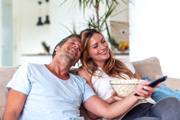 istock Couple enjoying at home 1165257828