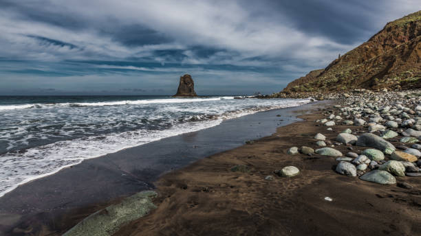 istock Stormy sky over the ocean beach 1165257840