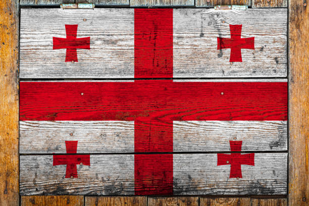 istock National flag  on a wooden wall background 1165260559
