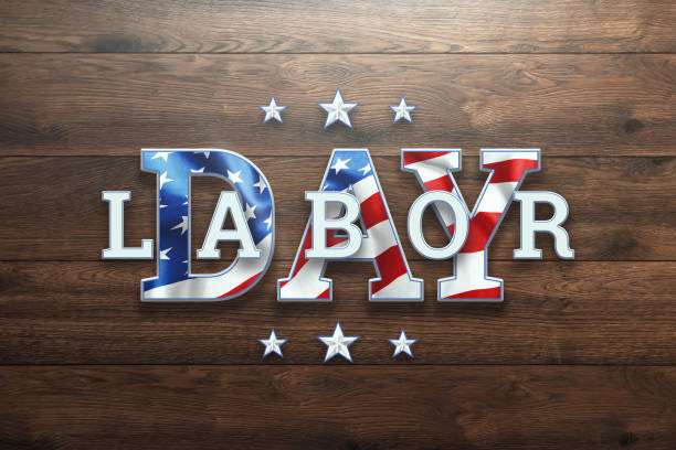 istock Creative background, Happy Labor Day banner. Design template. Copy space 1165264460