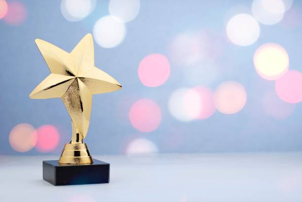 istock Winner or 1st place gold trophy award 1165265725