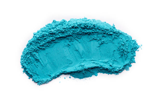 istock Blue concentrate powder with blank space on white background 1165267306