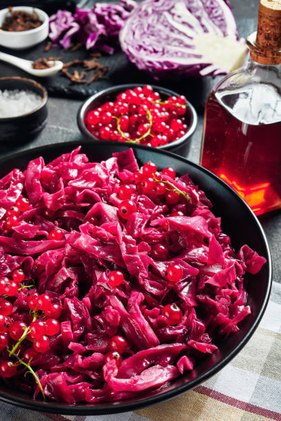 istock Danish Red Cabbage cooked with vinegar and red currant juice 1165273785
