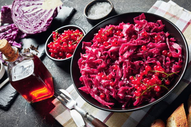 istock Danish Red Cabbage cooked with vinegar and red currant juice 1165273899