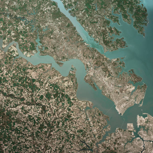 istock James River Virginia 3D Render Aerial Top View Mar 2019 1165277098
