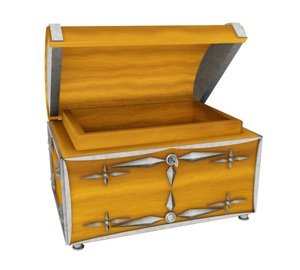 istock Treasure chest isolated on white background 1165279160