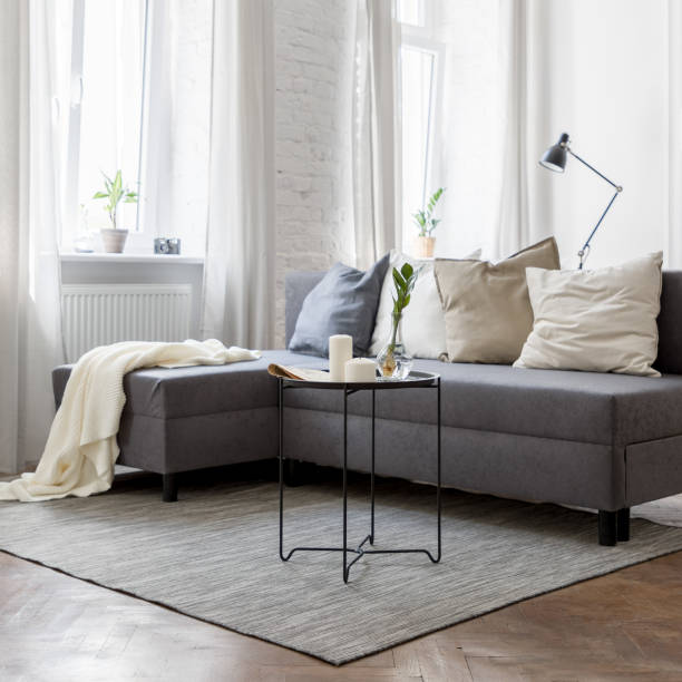 istock Industrial style living room 1165281135