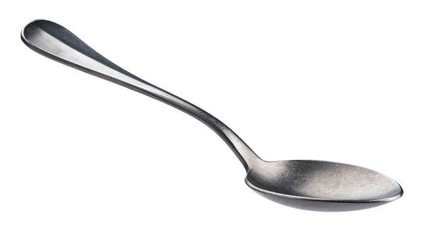 istock Metal spoon isolated on white background 1165285074