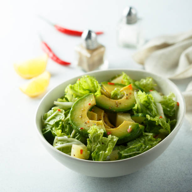 istock Healthy avocado salad 1165286685