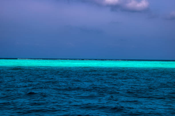 istock Turquoise blue sea in the Maldives 1165288901