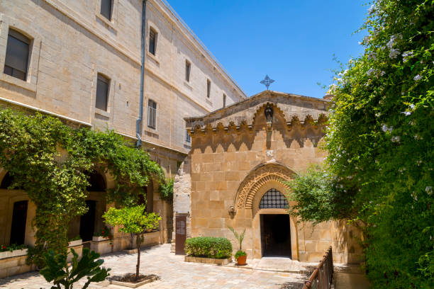 la capilla de la flagelación, jerusalén - flagellation fotografías e imágenes de stock