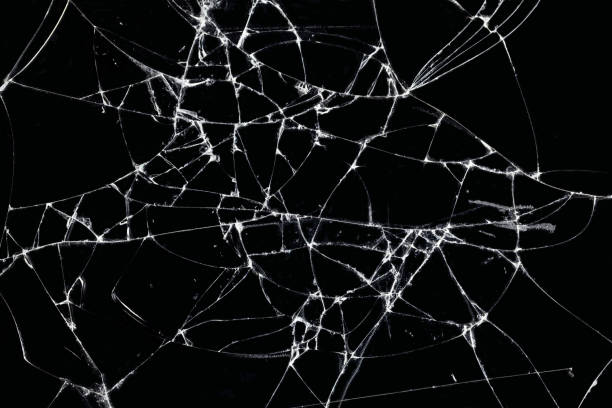 istock Broken glass texture. Abstract of cracked screen Smartphone from shock. 1165300294