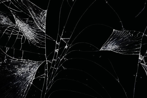 istock Broken glass texture. Abstract of cracked screen Smartphone from shock. 1165300343