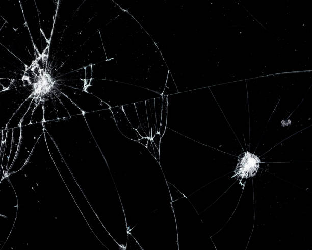 istock Broken glass texture. Abstract of cracked screen Smartphone from shock. 1165300477