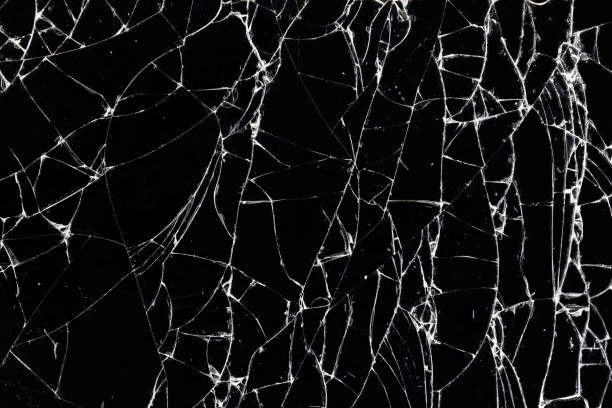 istock Broken glass texture. Abstract of cracked screen Smartphone from shock. 1165300478