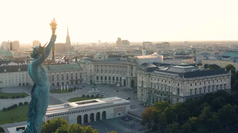 City center of Vienna in the early morning