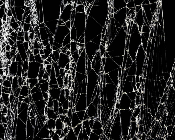 istock Broken glass texture. Abstract of cracked screen Smartphone from shock. 1165300743