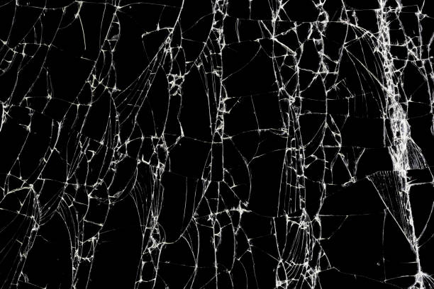 istock Broken glass texture. Abstract of cracked screen Smartphone from shock. 1165300745