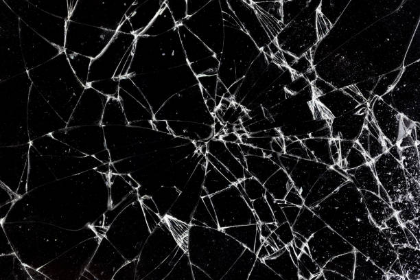 istock Broken glass texture. Abstract of cracked screen Smartphone from shock. 1165300746