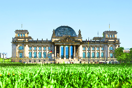 The German Parliament (Deutscher Bundestag), Reichstag Building is one of Germany's most famous sights.