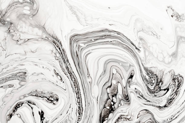 istock Abstract ink fluid marbled texture. Luxurious granite, marble mineral pattern wallpaper. 1165311925