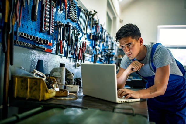 Using technology to aid in his repair efforts