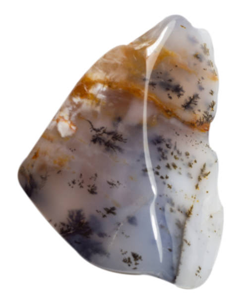istock Natural cabochon of glossy agate macro 1165314697