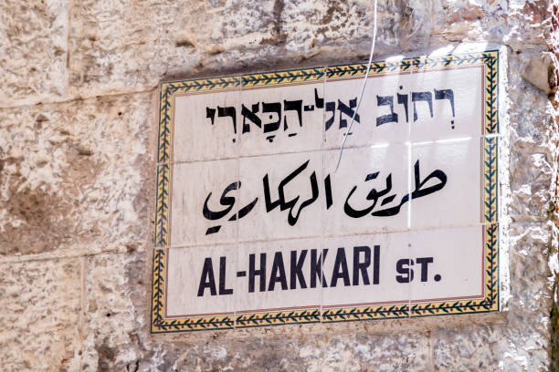 istock Traditional street sign in Jerusalem 1165322444