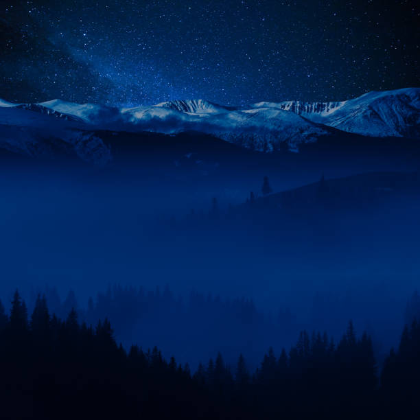 istock Mountains and majestic stars sky 1165322547