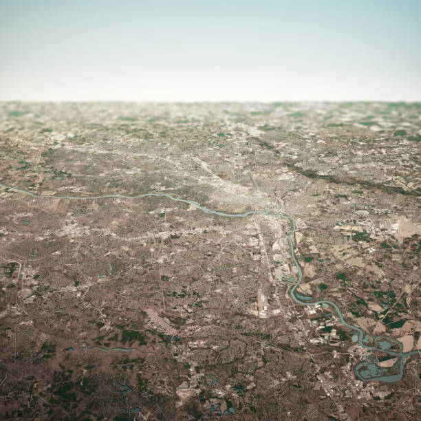 istock Richmond Virginia 3D Render Horizon Aerial View From South Mar 2019 1165322915