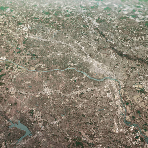 istock Richmond Virginia 3D Render Aerial Landscape View From South Mar 2019 1165322940