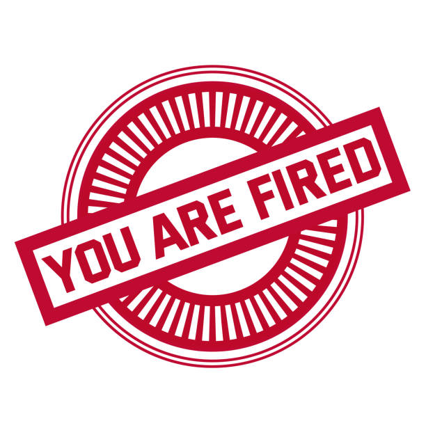 YOU ARE FIRED stamp on white background YOU ARE FIRED stamp on white background. Stickers and stamps series. autocratic leadership stock illustrations