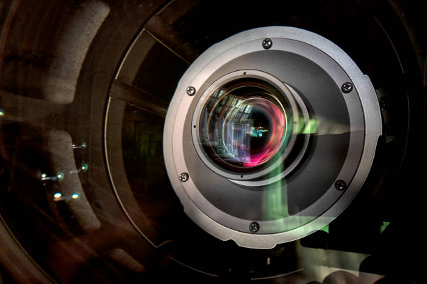 istock close up of a television lens on a dark background 1165328552