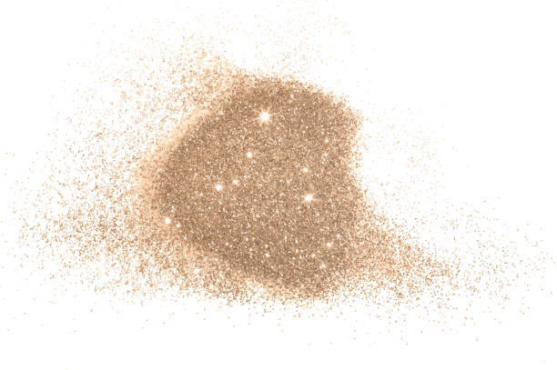 istock Background with gold glitter on white background 1165332438