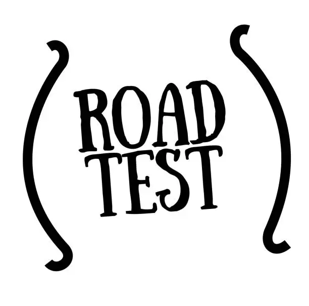 Vector illustration of ROAD TEST stamp on white